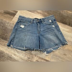 Lucky Brand Women's Boyfriend Jean Shorts Size 8/29Blue Distressed